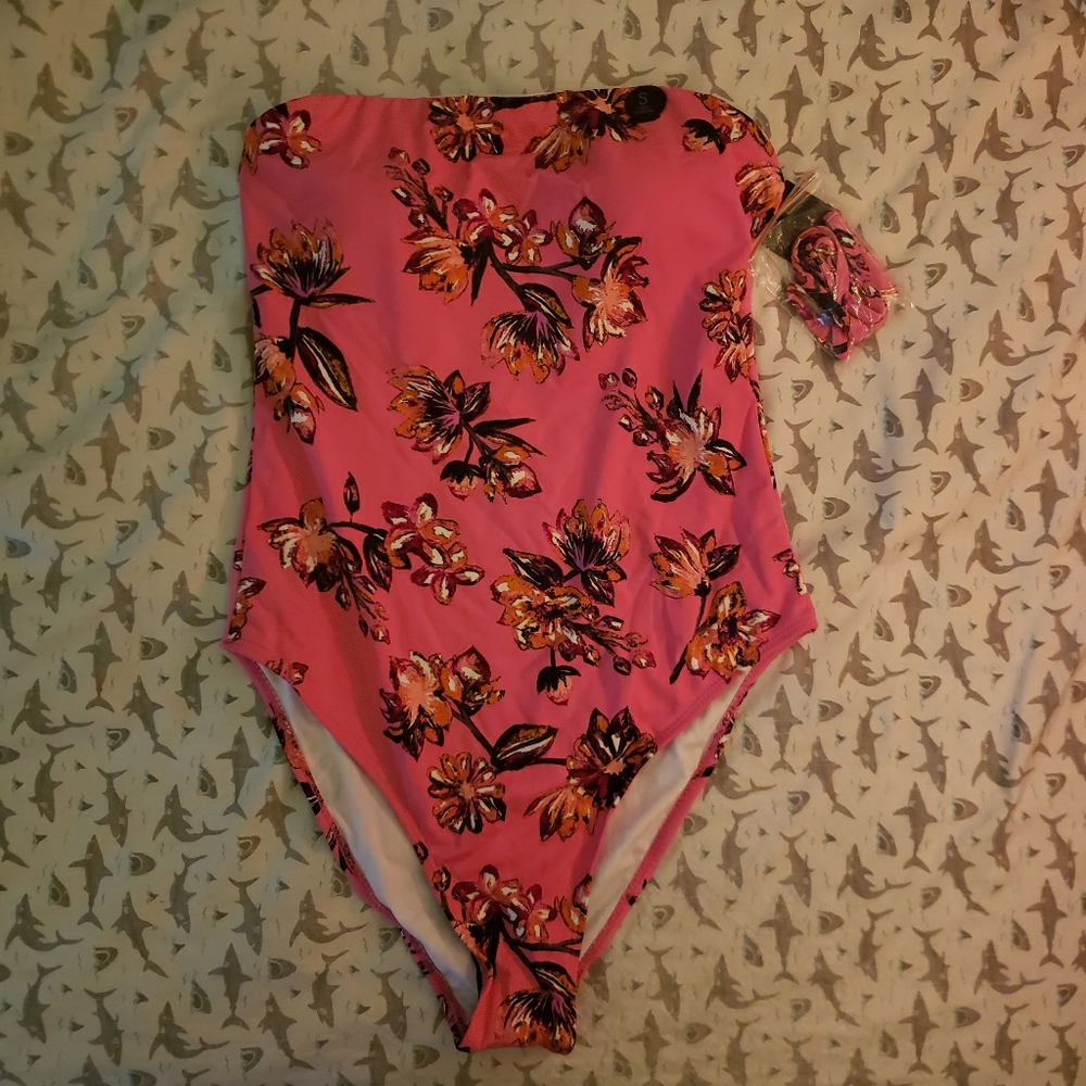 Cotton On Hot pink one piece bathing suit S